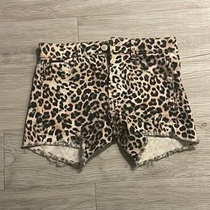 Cheetah print shorts - express size 2